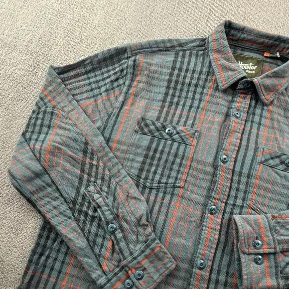 Howler Bros Shirt Adult Large Plaid Button Up Long Sleeve Flannel Casual Men's - Picture 2 of 14